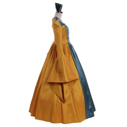 Queen Anne Boleyn Medieval Cosplay Dress - Tudor Court Renaissance Costume-Astricos