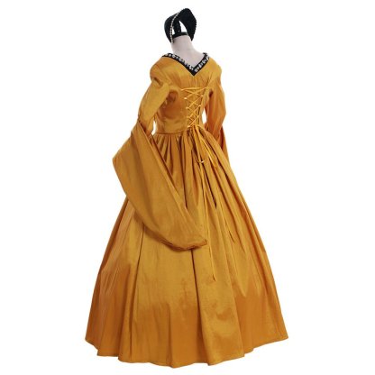 Queen Anne Boleyn Medieval Cosplay Dress - Tudor Court Renaissance Costume-Astricos