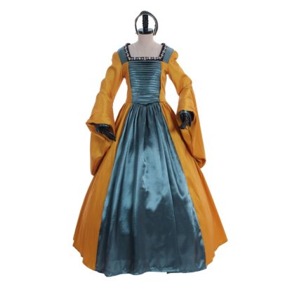 Queen Anne Boleyn Medieval Cosplay Dress - Tudor Court Renaissance Costume-Astricos