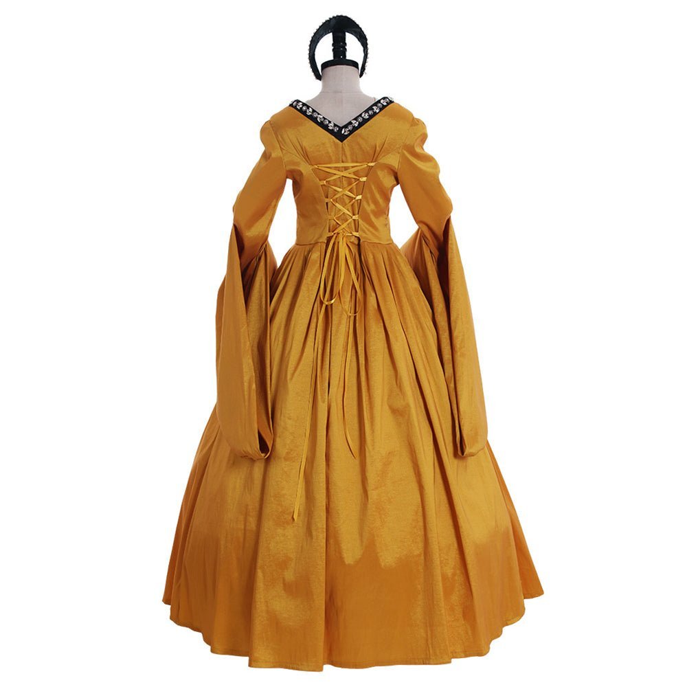 Queen Anne Boleyn Medieval Cosplay Dress - Tudor Court Renaissance Costume-Astricos