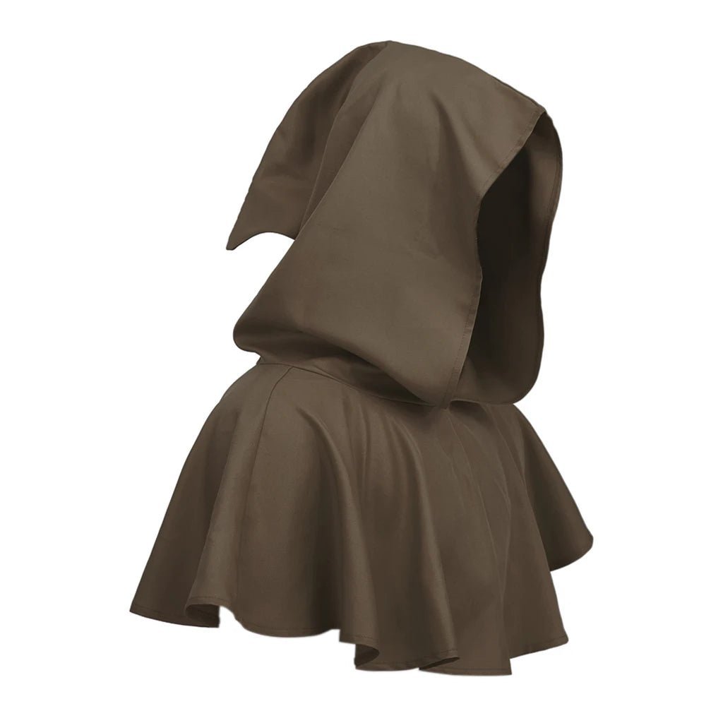 Medieval Hooded Cloak for Men - Solid Color Wizard Halloween Cape | Astricos Cosplay Costumes-Astricos