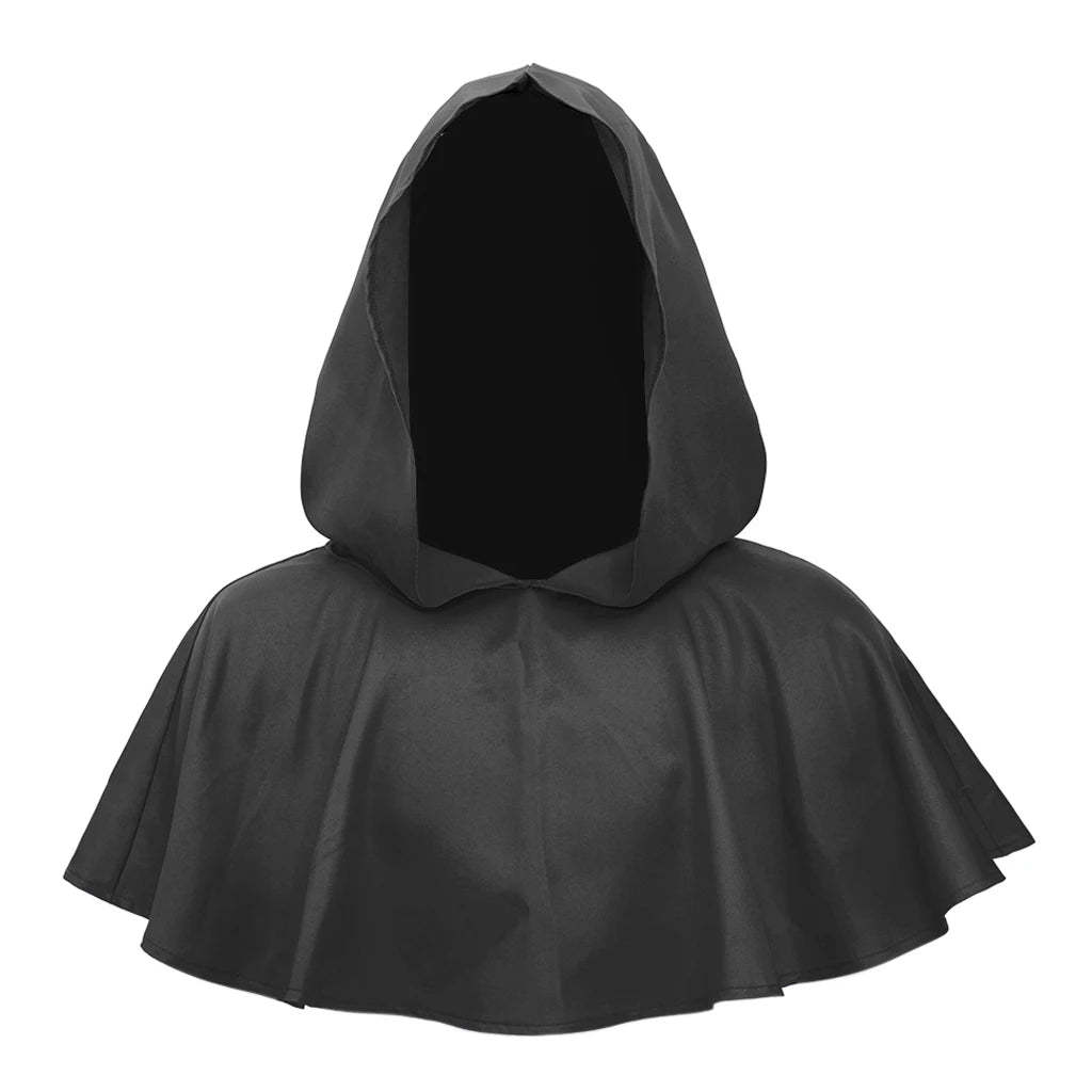 Medieval Hooded Cloak for Men - Solid Color Wizard Halloween Cape | Astricos Cosplay Costumes-Astricos