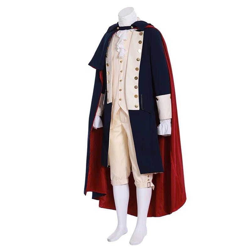 Medieval King or Prince Men's Uniform Costume – Victorian Travel Suit with Cape | Astricos-Astricos