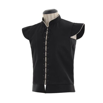 Medieval Men's Gothic Doublet Vest – Renaissance Cosplay Costume | Astricos-Astricos