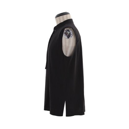 Medieval Men’s Victorian Vest Shirt - Sleeveless Pure Color Collar Straps for Summer | Astrico-Astricos