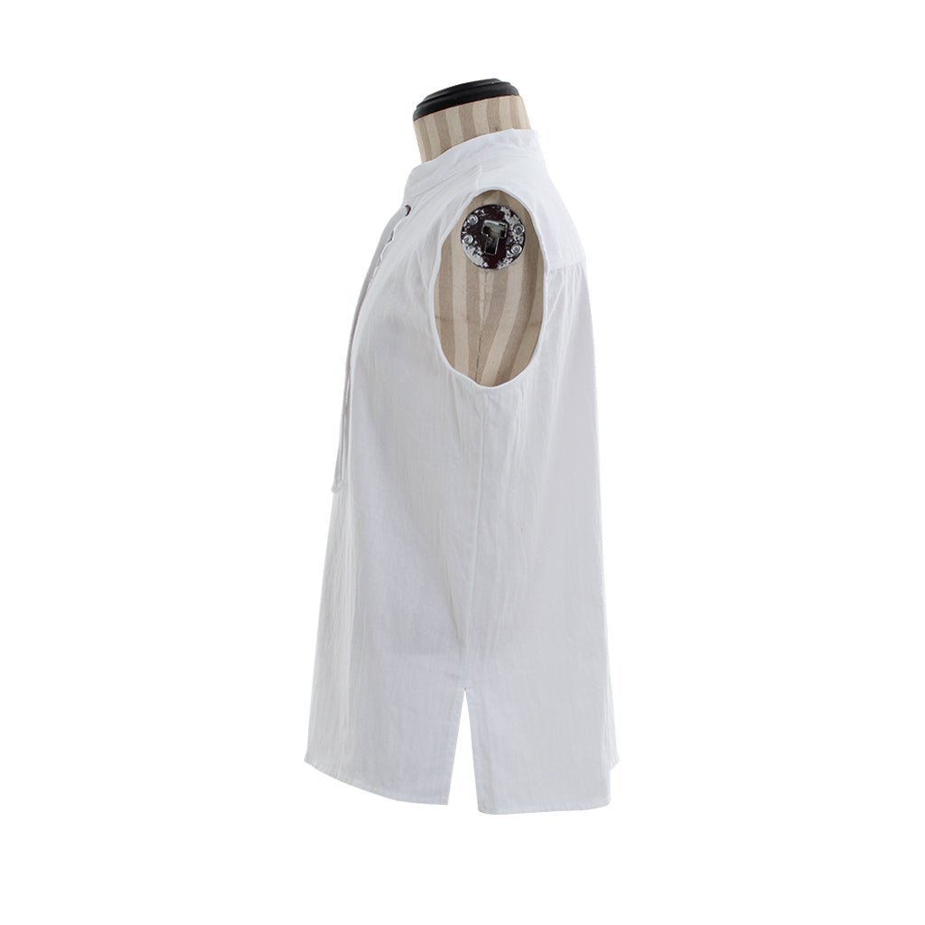 Medieval Men’s Victorian Vest Shirt - Sleeveless Pure Color Collar Straps for Summer | Astrico-Astricos