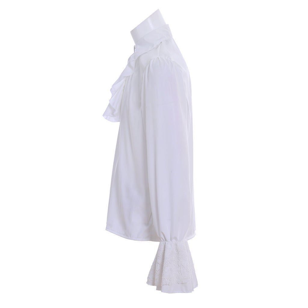 Medieval Pirate Ruffle Shirt for Men - Victorian Tudor Rococo Prince Blouse | Astricos Cosplay-Astricos