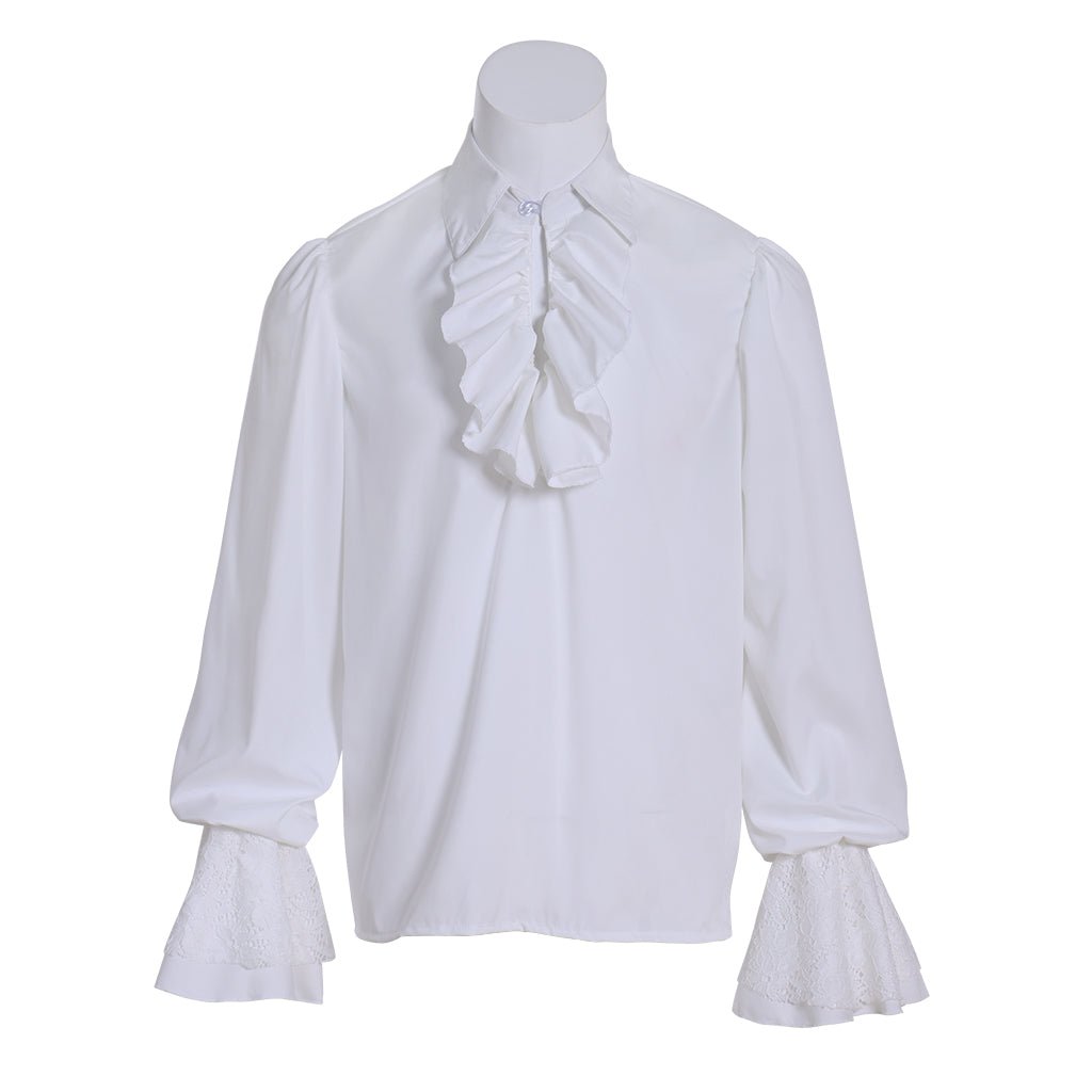 Medieval Pirate Ruffle Shirt for Men - Victorian Tudor Rococo Prince Blouse | Astricos Cosplay-Astricos