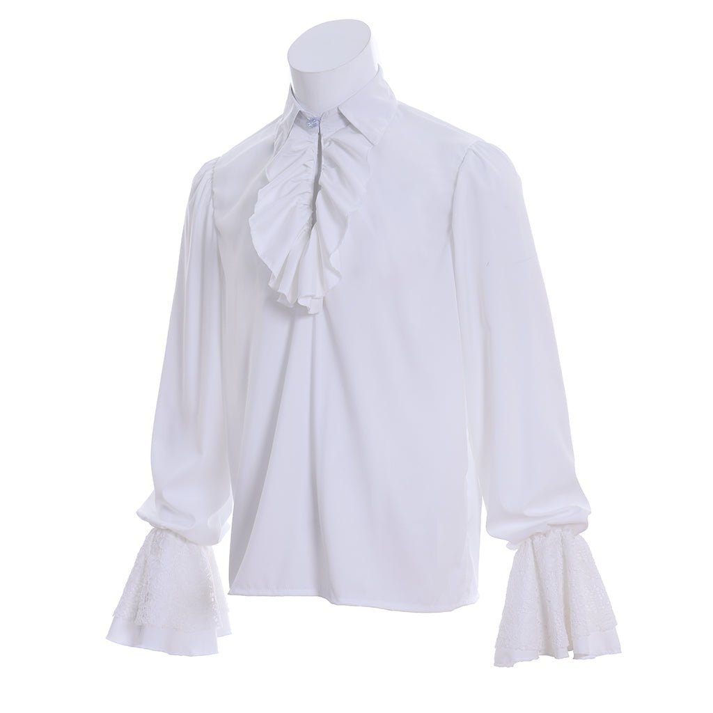 Medieval Pirate Ruffle Shirt for Men - Victorian Tudor Rococo Prince Blouse | Astricos Cosplay-Astricos
