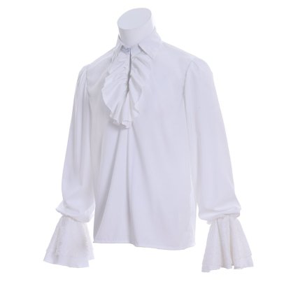 Medieval Pirate Ruffle Shirt for Men - Victorian Tudor Rococo Prince Blouse | Astricos Cosplay-Astricos