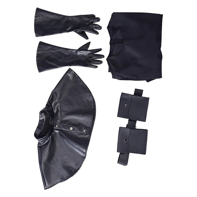 Medieval Plague Doctor Costume - Black Long Coat Halloween & Cosplay Outfit for Men-Astricos