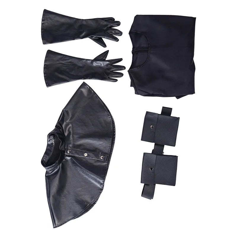 Medieval Plague Doctor Costume - Black Long Coat Halloween & Cosplay Outfit for Men-Astricos