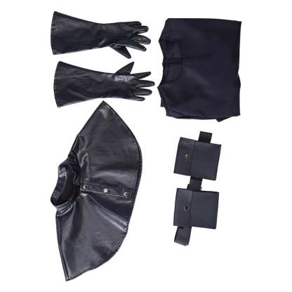 Medieval Plague Doctor Costume - Black Long Coat Halloween & Cosplay Outfit for Men-Astricos