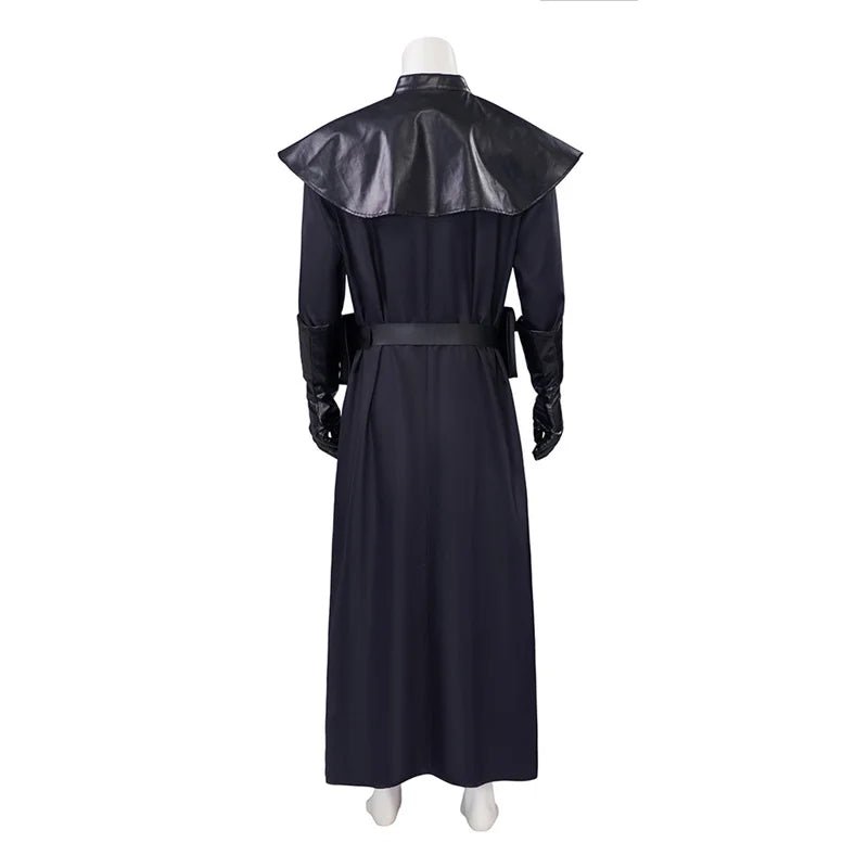 Medieval Plague Doctor Costume - Black Long Coat Halloween & Cosplay Outfit for Men-Astricos