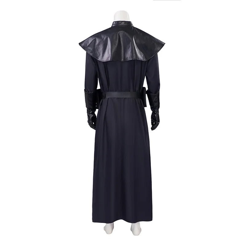 Medieval Plague Doctor Costume - Black Long Coat Halloween & Cosplay Outfit for Men-Astricos