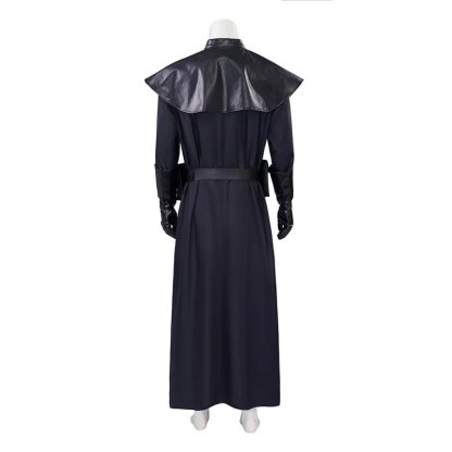 Medieval Plague Doctor Costume - Black Long Coat Halloween & Cosplay Outfit for Men-Astricos