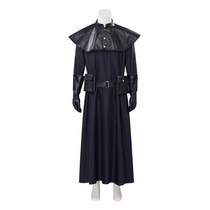 Medieval Plague Doctor Costume - Black Long Coat Halloween & Cosplay Outfit for Men-Astricos