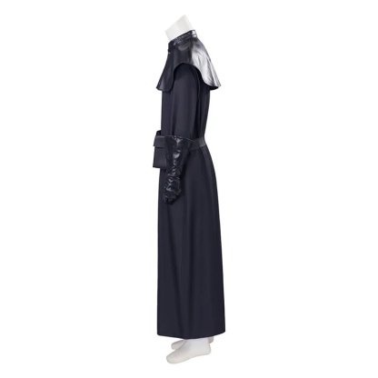 Medieval Plague Doctor Costume - Black Long Coat Halloween & Cosplay Outfit for Men-Astricos