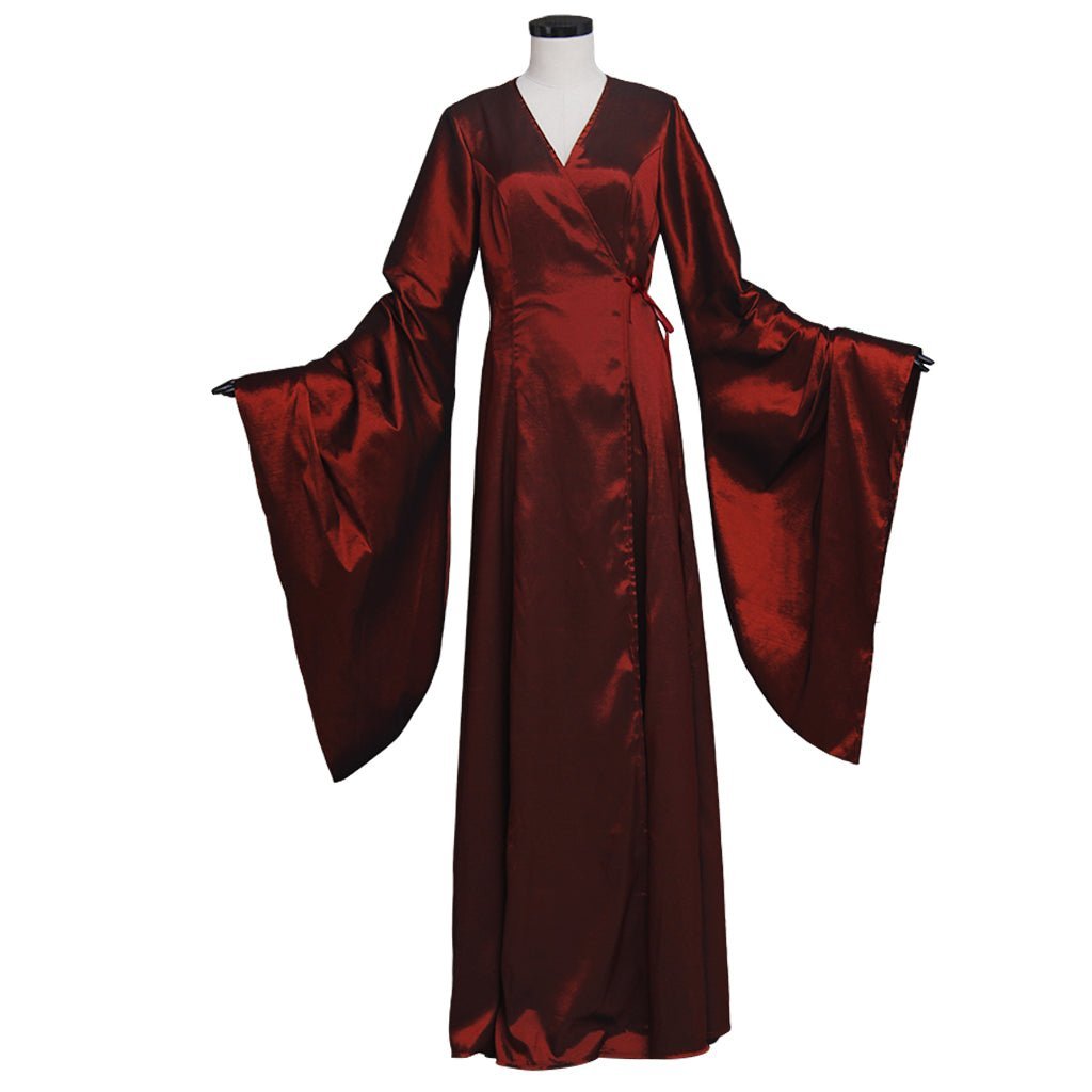 Medieval Power Queen Dress - Red Noble Ball Gown for Cosplay & Events-Astricos
