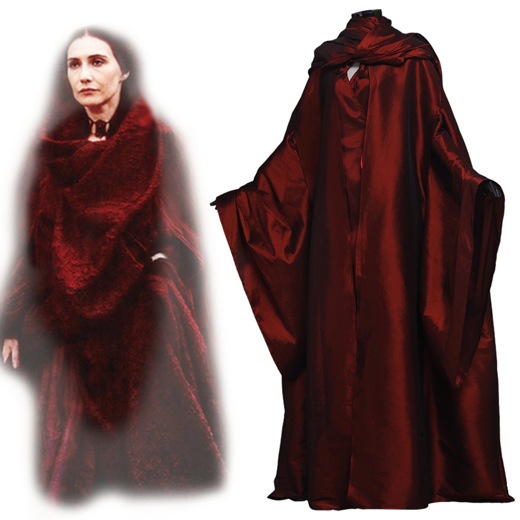Medieval Power Queen Dress - Red Noble Ball Gown for Cosplay & Events-Astricos
