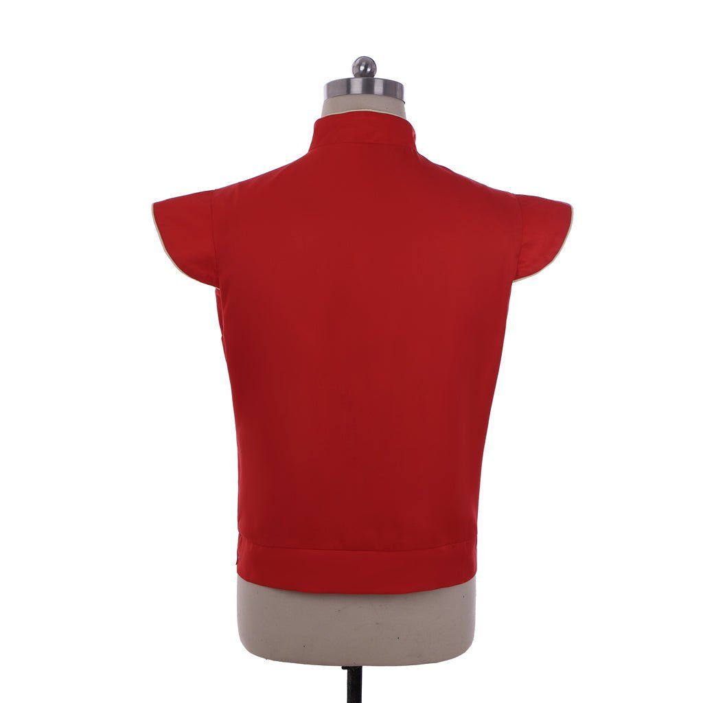 Medieval Renaissance Gothic Doublet Vest for Men - Red Retro Cosplay Costume | Astricos-Astricos