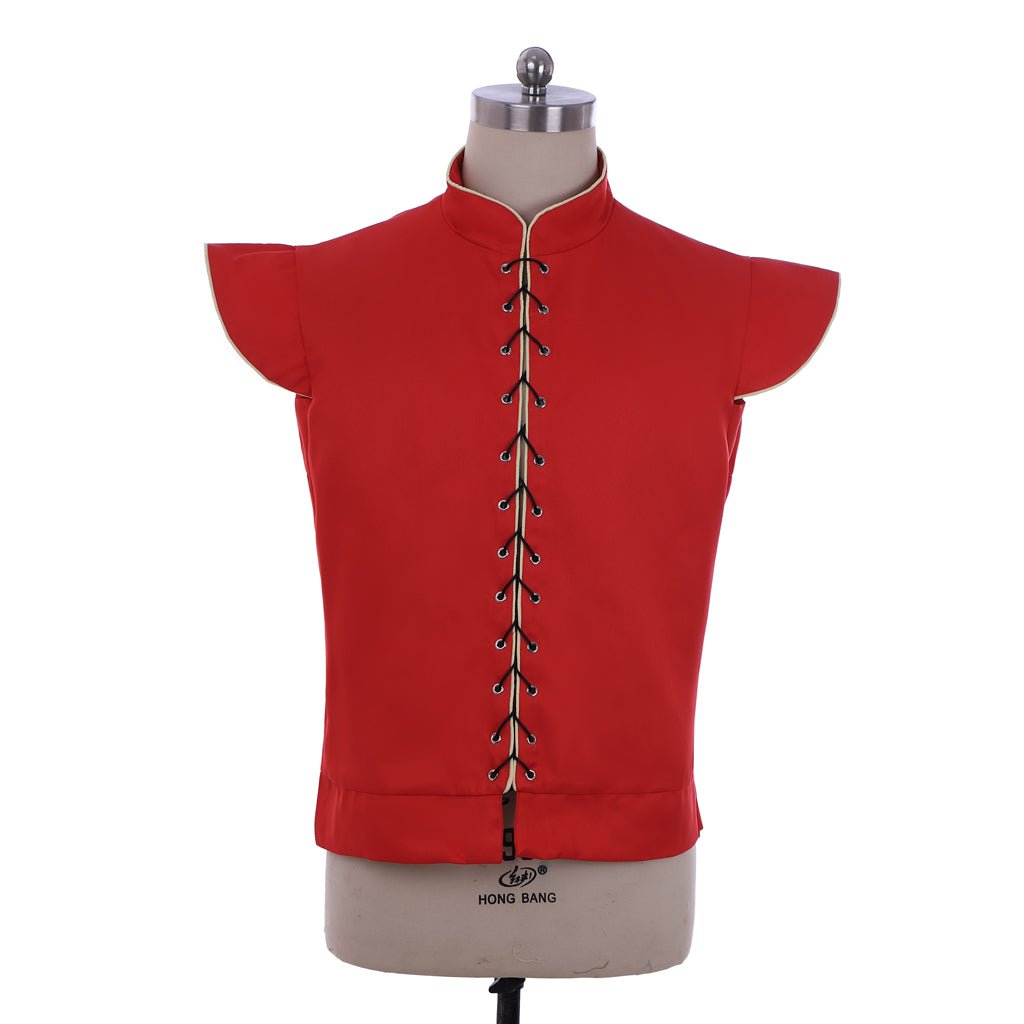 Medieval Renaissance Gothic Doublet Vest for Men - Red Retro Cosplay Costume | Astricos-Astricos