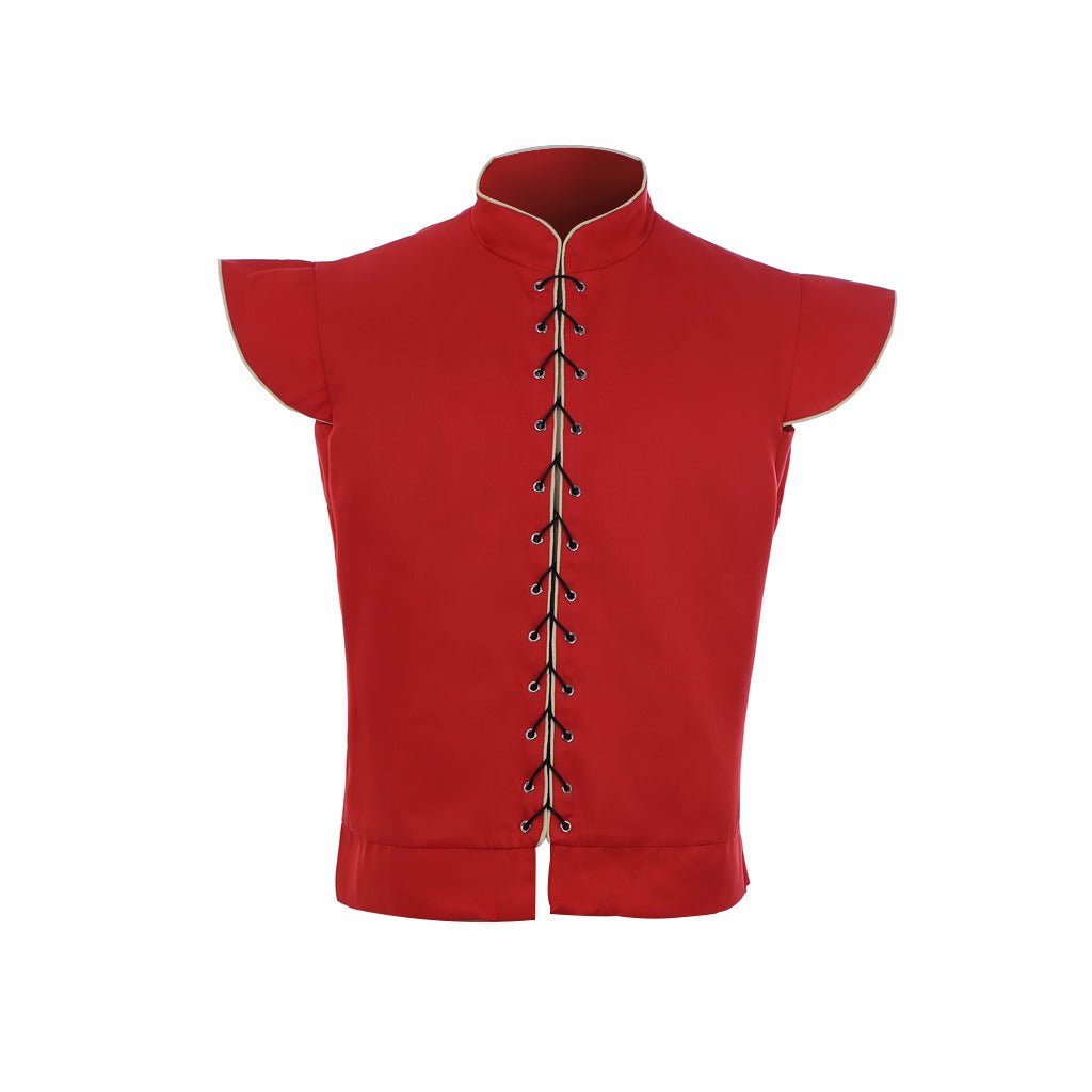 Medieval Renaissance Gothic Doublet Vest for Men - Red Retro Cosplay Costume | Astricos-Astricos
