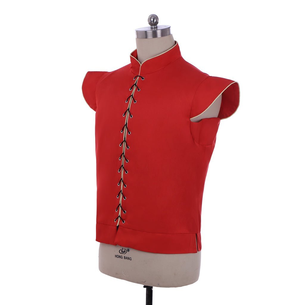 Medieval Renaissance Gothic Doublet Vest for Men - Red Retro Cosplay Costume | Astricos-Astricos