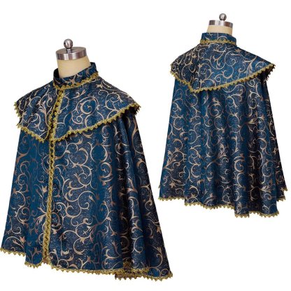 Medieval Renaissance Noble Cloak for Prince & Nobles - Unisex Luxurious Vintage Cape | Astricos-Astricos