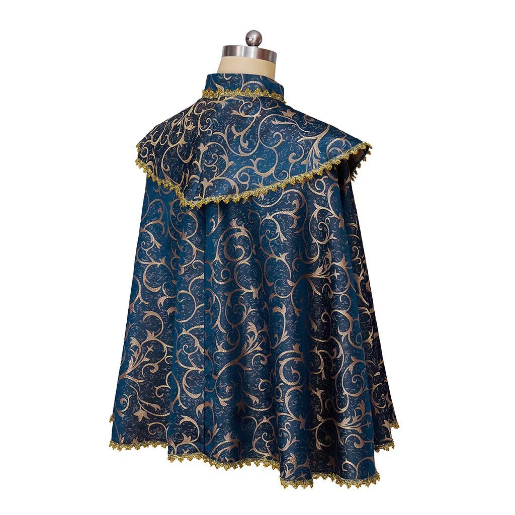 Medieval Renaissance Noble Cloak for Prince & Nobles - Unisex Luxurious Vintage Cape | Astricos-Astricos