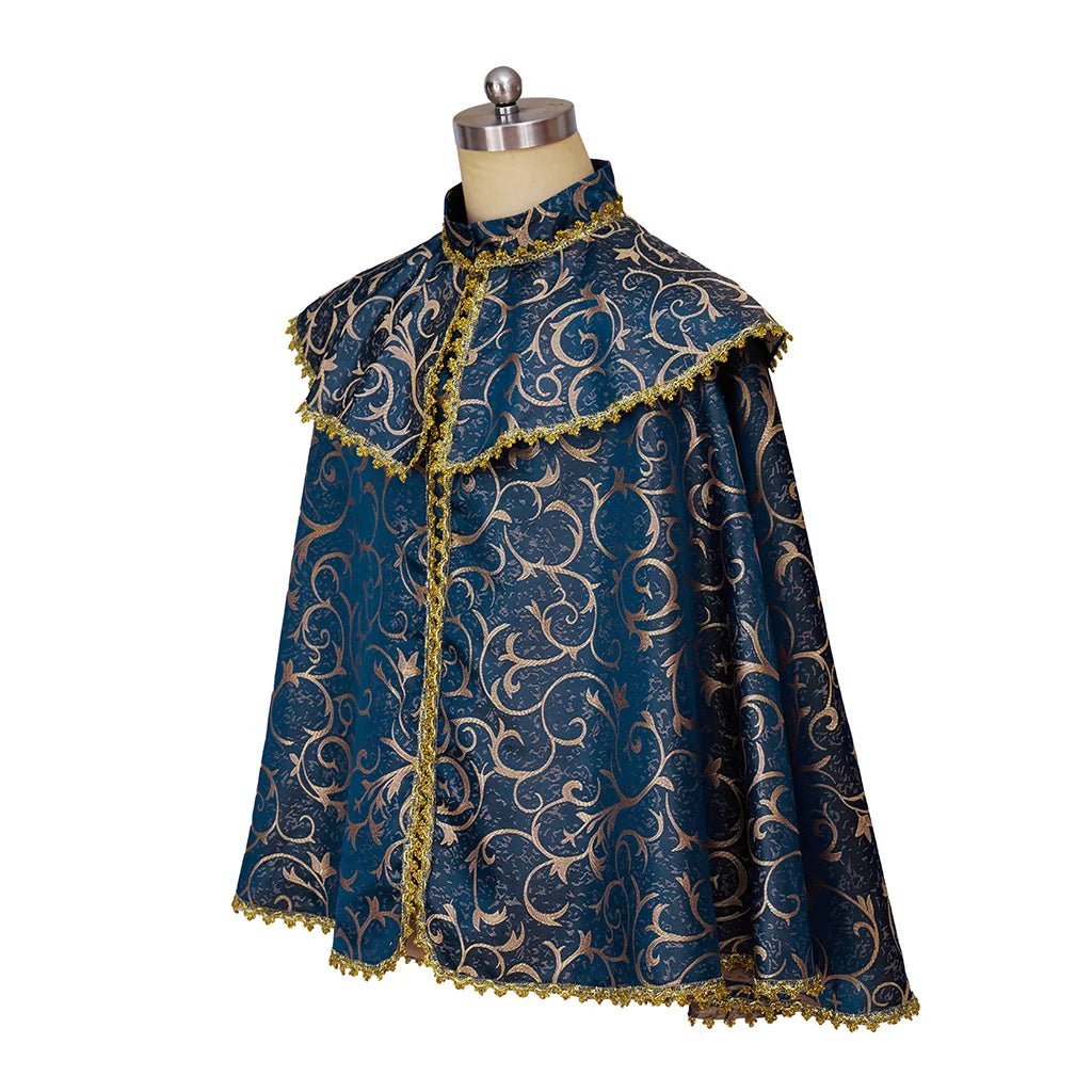 Medieval Renaissance Noble Cloak for Prince & Nobles - Unisex Luxurious Vintage Cape | Astricos-Astricos