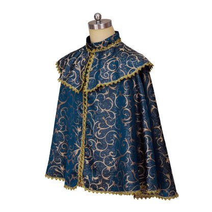 Medieval Renaissance Noble Cloak for Prince & Nobles - Unisex Luxurious Vintage Cape | Astricos-Astricos