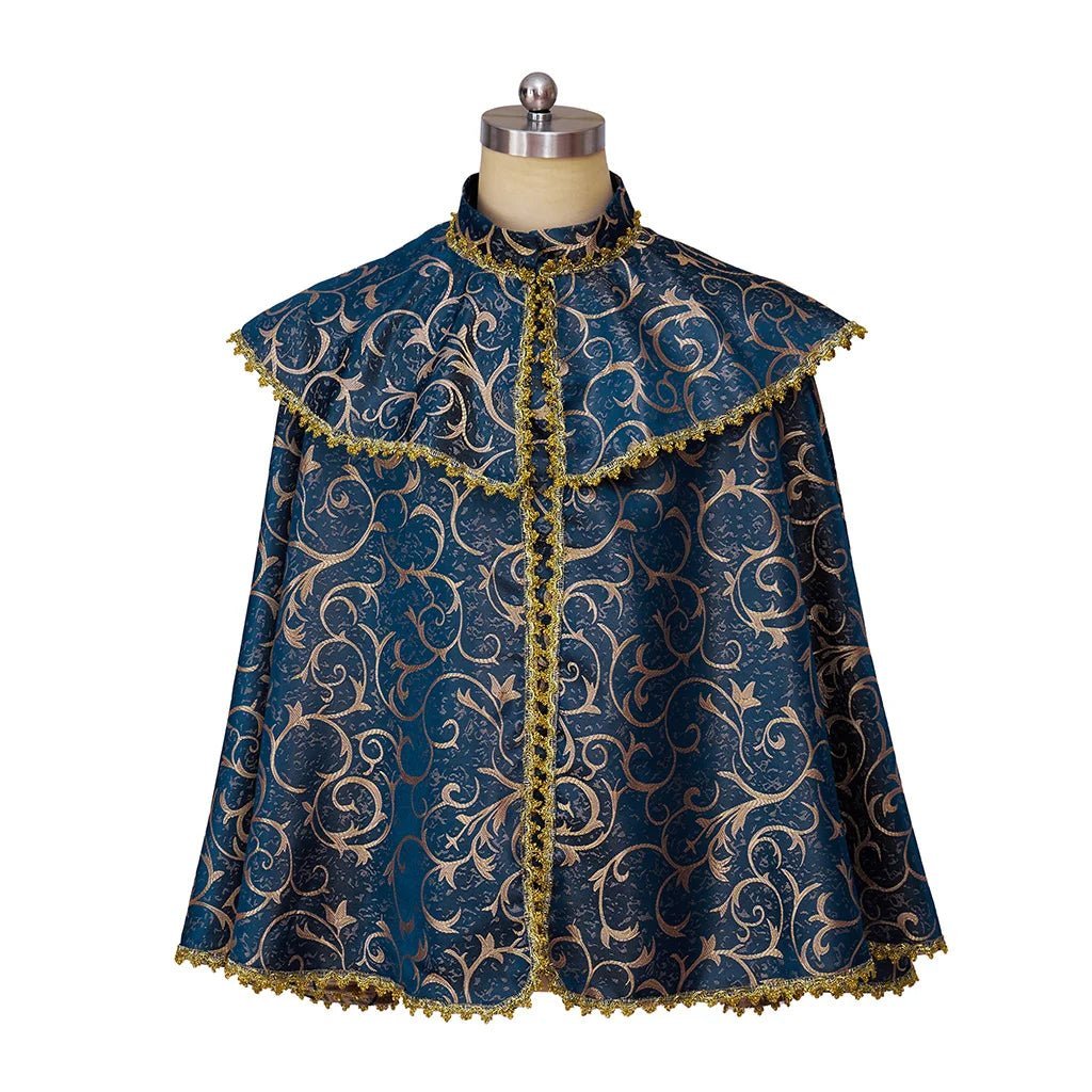 Medieval Renaissance Noble Cloak for Prince & Nobles - Unisex Luxurious Vintage Cape | Astricos-Astricos