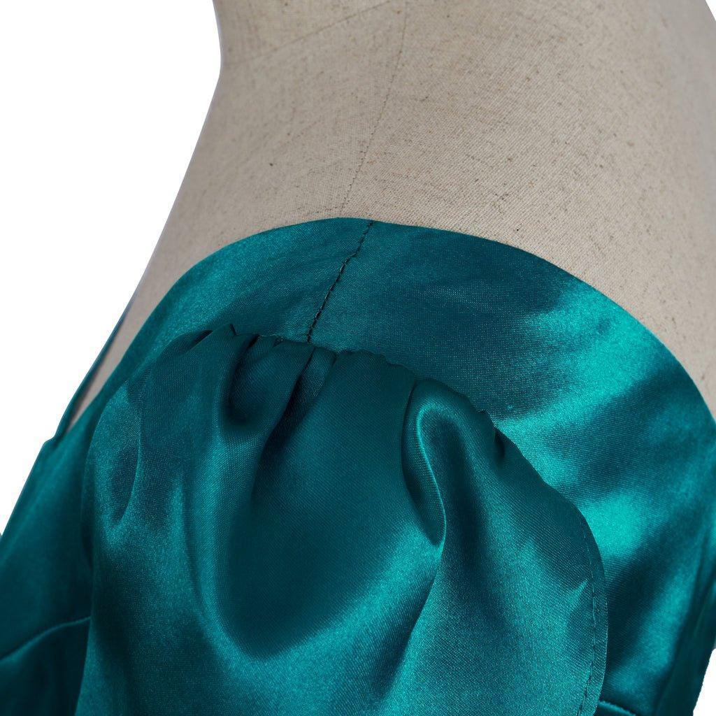 Emerald Green Medieval Empire Gown - Bridgerton Inspired Cosplay Costume-Astricos