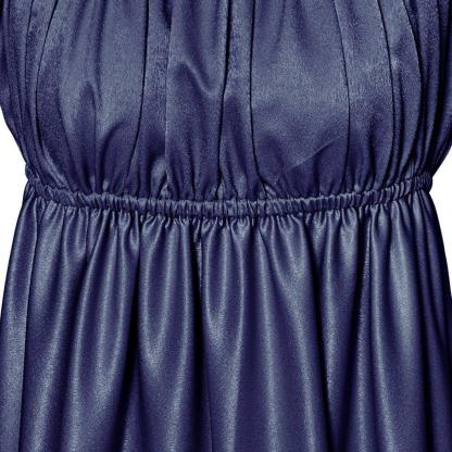 Iron Blue Medieval Empire Gown - Bridgerton Inspired Cosplay Costume-Astricos