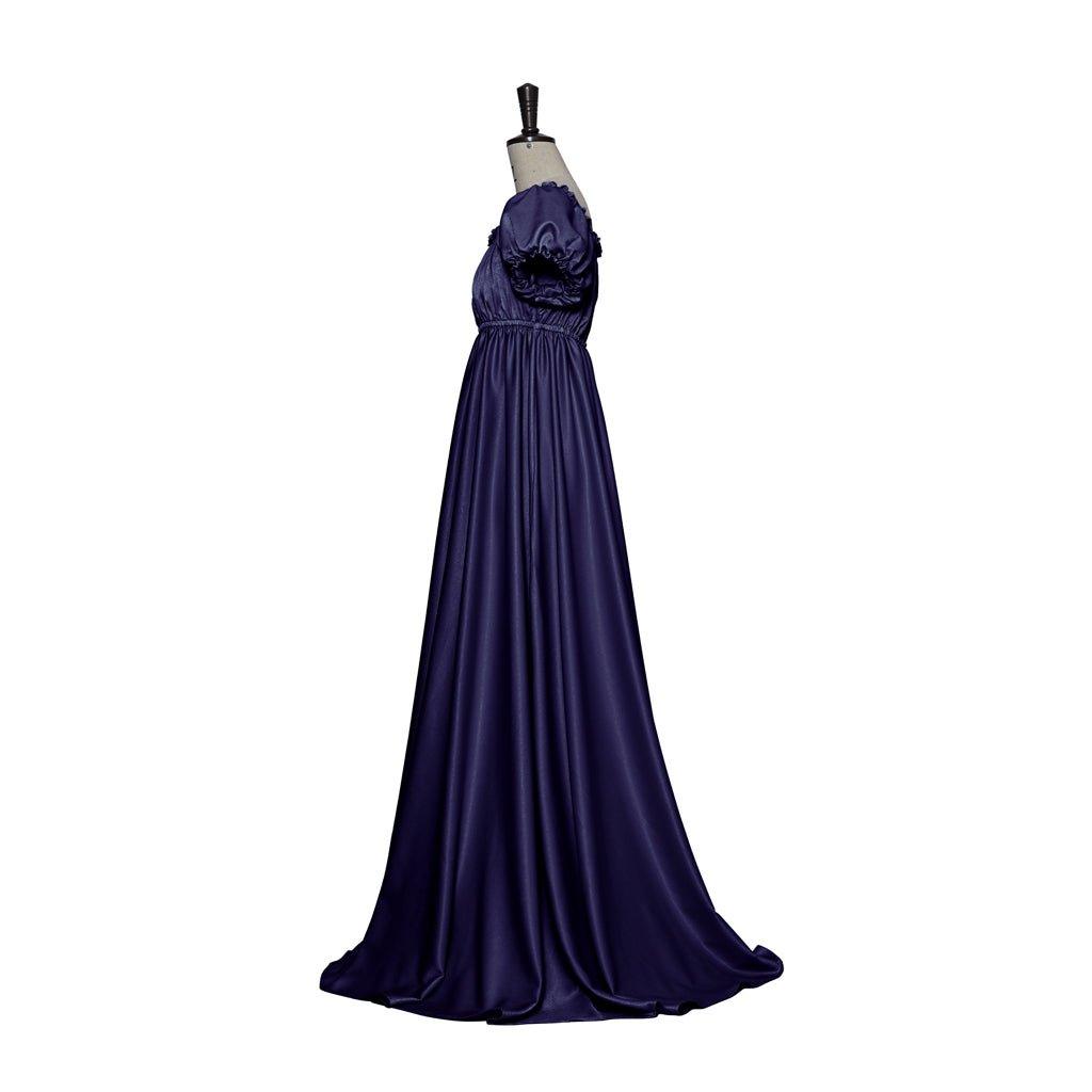 Iron Blue Medieval Empire Gown - Bridgerton Inspired Cosplay Costume-Astricos
