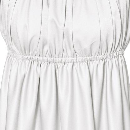 Bridgerton Cosplay Costume - Silver White Medieval Empire Gown-Astricos