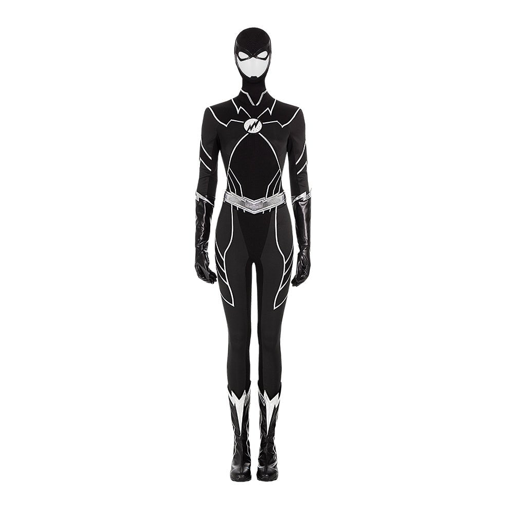 Meena Dhawan Cosplay Costumes DC The Flash Season 8 Fast Track Jumpsuit with Boots - Astricos