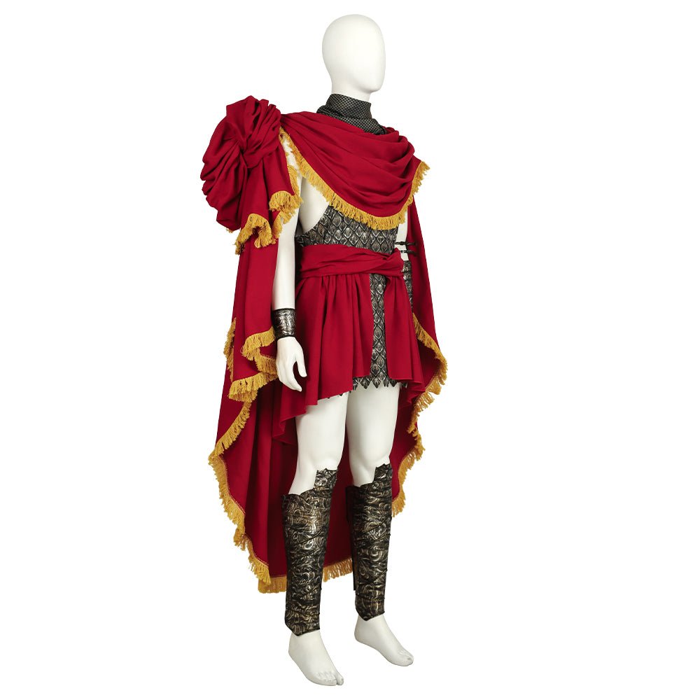 Men Elder Ring Messmer Cosplay Dress - Red Robe with Belt - Astricos