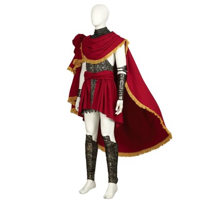 Men Elder Ring Messmer Cosplay Dress - Red Robe with Belt - Astricos