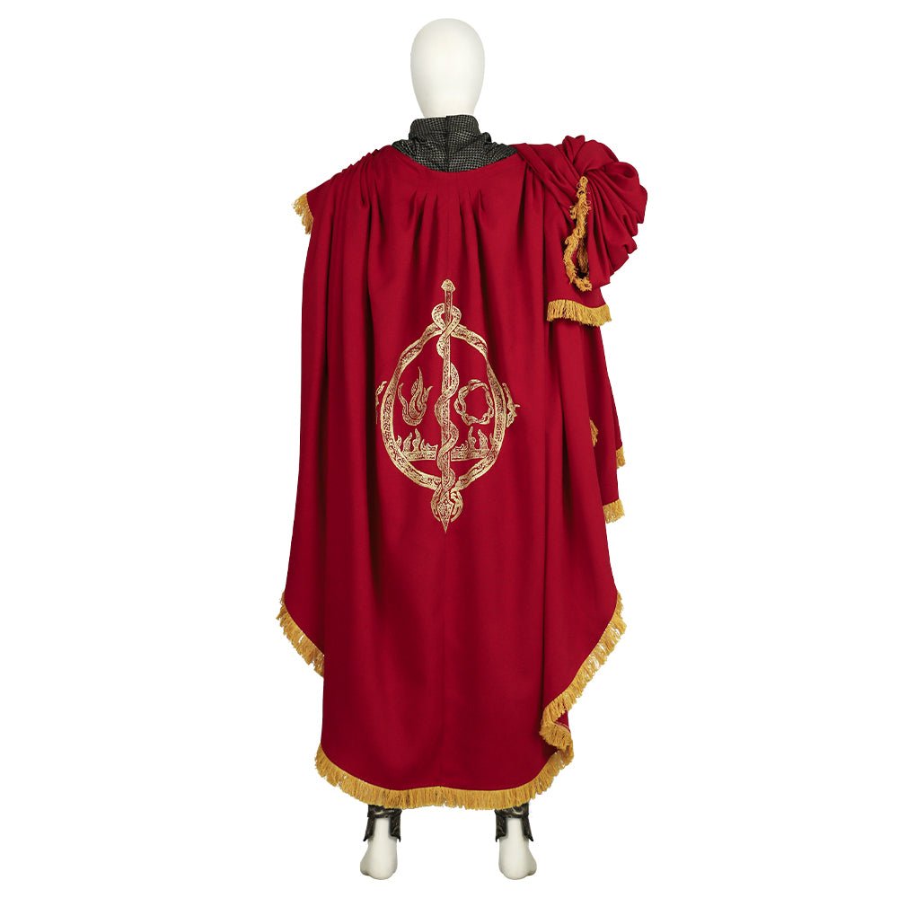 Men Elder Ring Messmer Cosplay Dress - Red Robe with Belt - Astricos