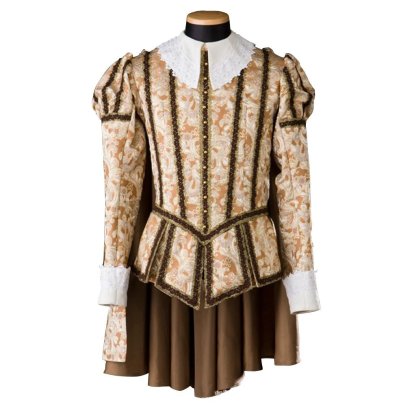 Men’s Medieval Knight Costume - Tudor Elizabethan Court Warrior Uniform with Cloak | Astricos-Astricos