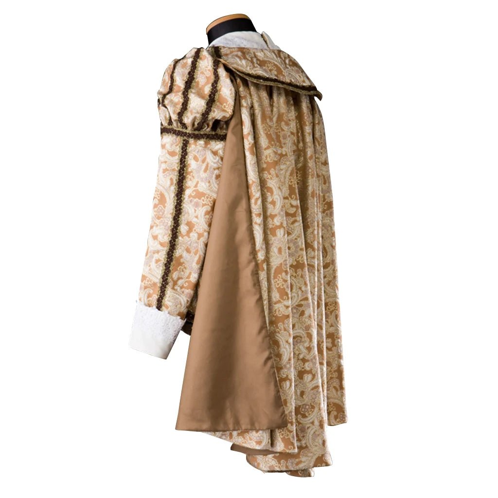 Men’s Medieval Knight Costume - Tudor Elizabethan Court Warrior Uniform with Cloak | Astricos-Astricos