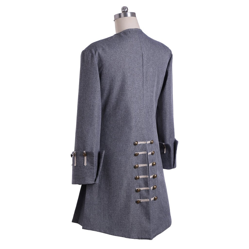 Men's Medieval Captain Sparrow-Inspired Pirates Jacket Cosplay Costume for Halloween-Astricos