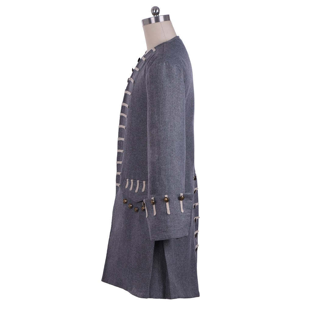 Men's Medieval Captain Sparrow-Inspired Pirates Jacket Cosplay Costume for Halloween-Astricos