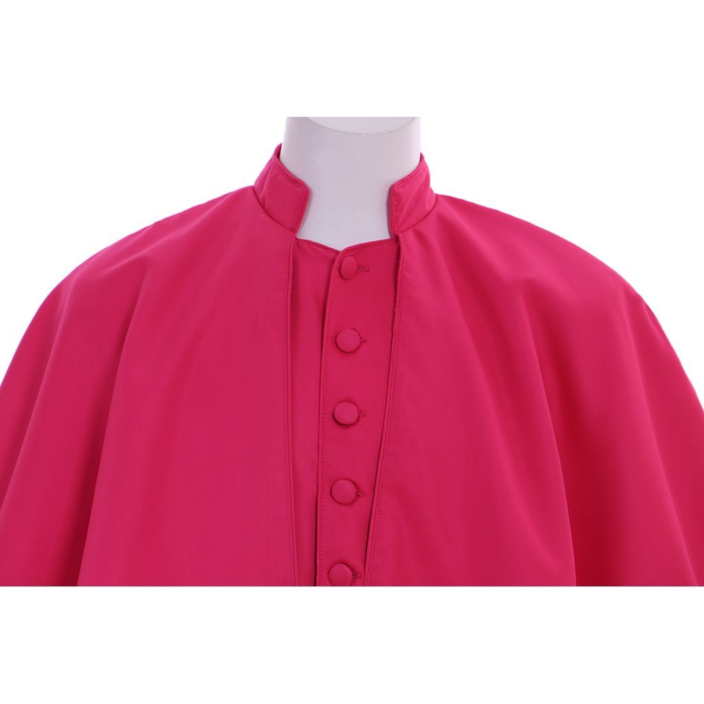Men's Roman Clergy Soutane Costume - Red Medieval Cassock Robe with Belt | Astricos Cosplay-Astricos