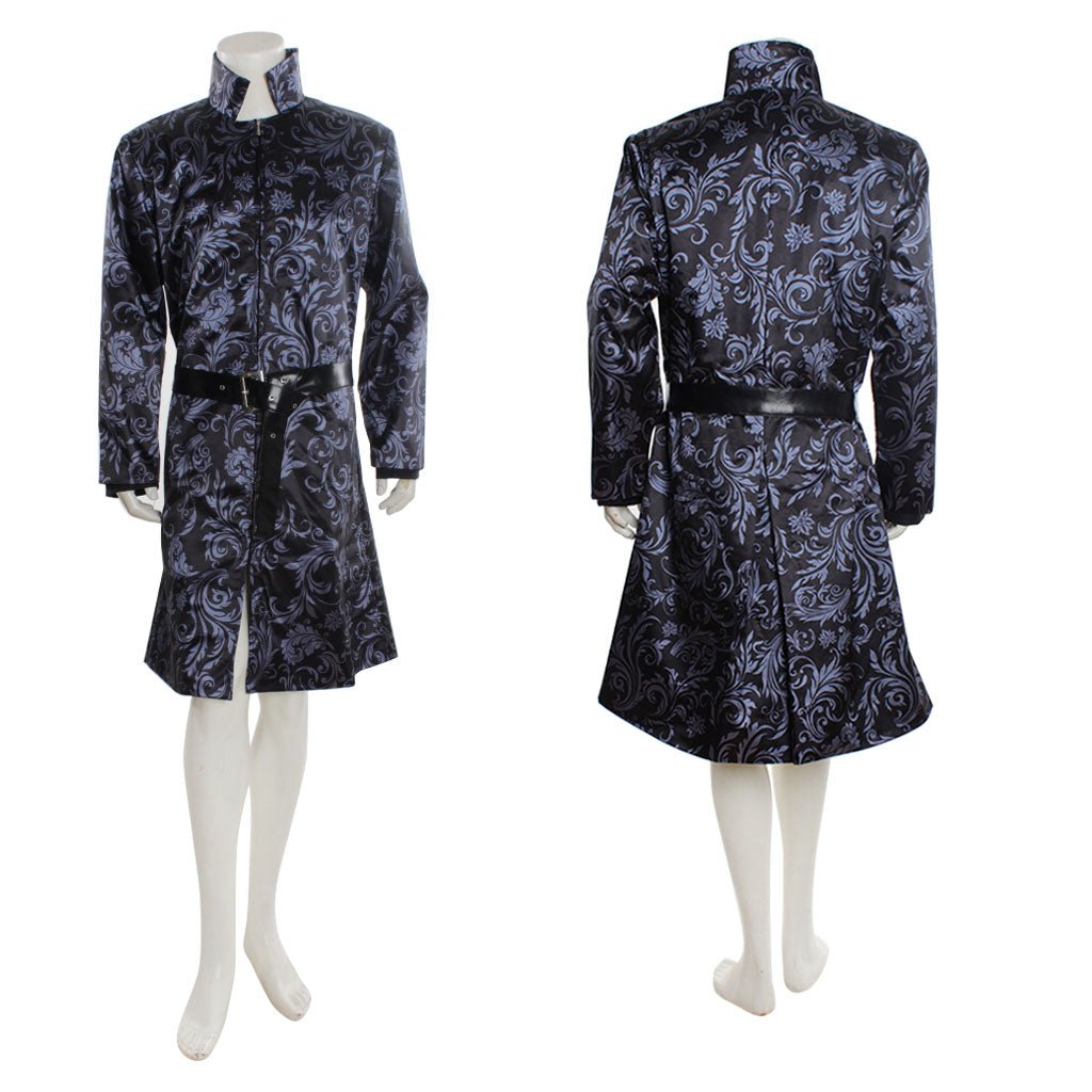 Men’s Steampunk Gothic Victorian Tailcoat Costume - Vintage Blue Frock Coat for Halloween & Cosplay-Astricos