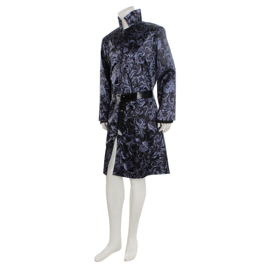 Men’s Steampunk Gothic Victorian Tailcoat Costume - Vintage Blue Frock Coat for Halloween & Cosplay-Astricos