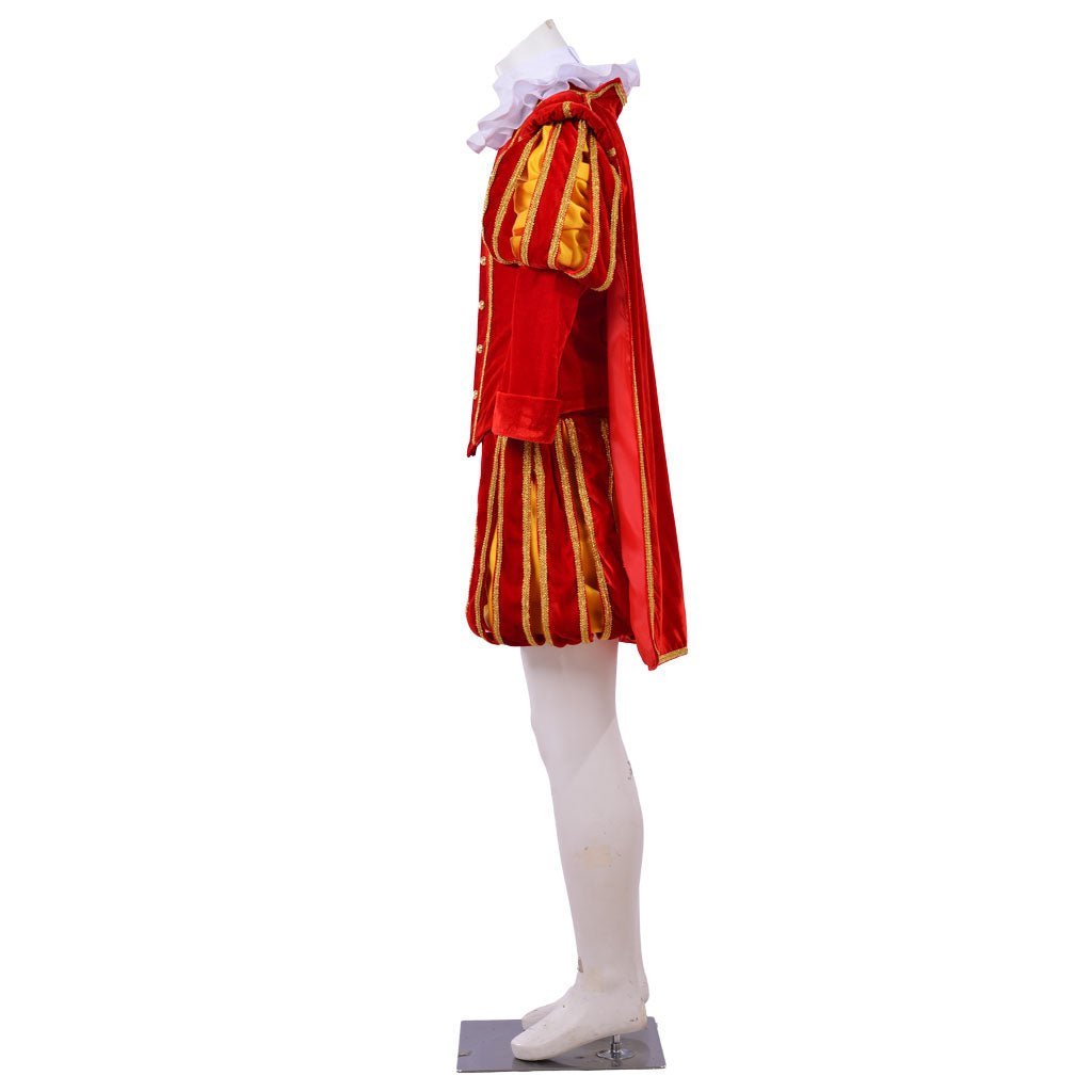Men’s Tudor Renaissance Cosplay Costume - Elizabethan Era King’s Suit with Hat | Astricos-Astricos