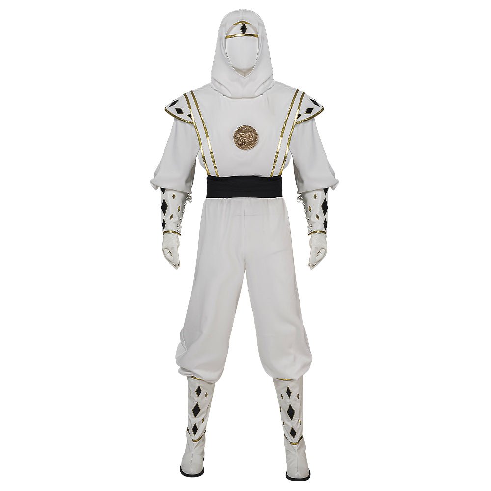 Mighty Morphin Power Rangers Tommy Oliver White Ranger Ninja Cosplay Costume - Astricos